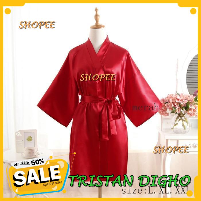 KIMONO BAJU TIDUR WANITA LINGERIE PIYAMA SEXY UKURAN BESAR A / KIMONO BAJU TIDUR WANITA LINGERIE PIY