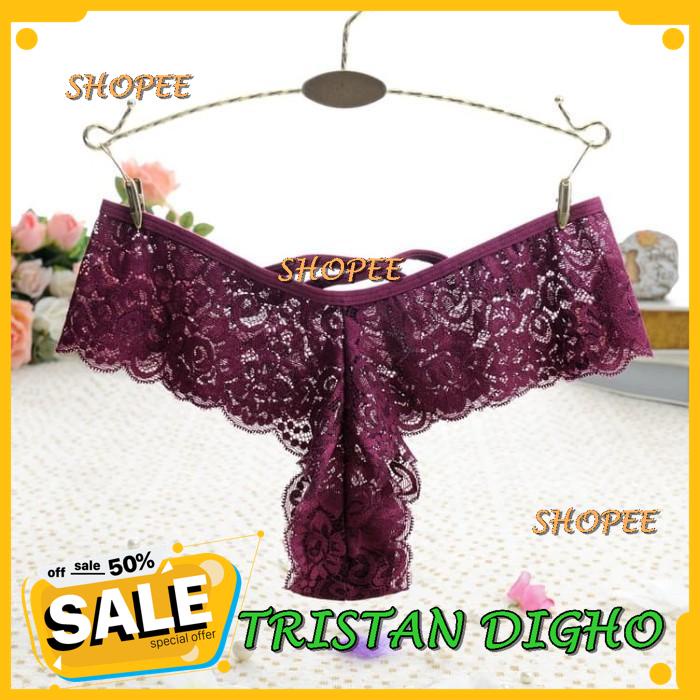G STRING LACE THONG SEAMLESS BRIEFS PANTIES CELANA DALAM WANITA C / G STRING LACE THONG SEAMLESS BRI