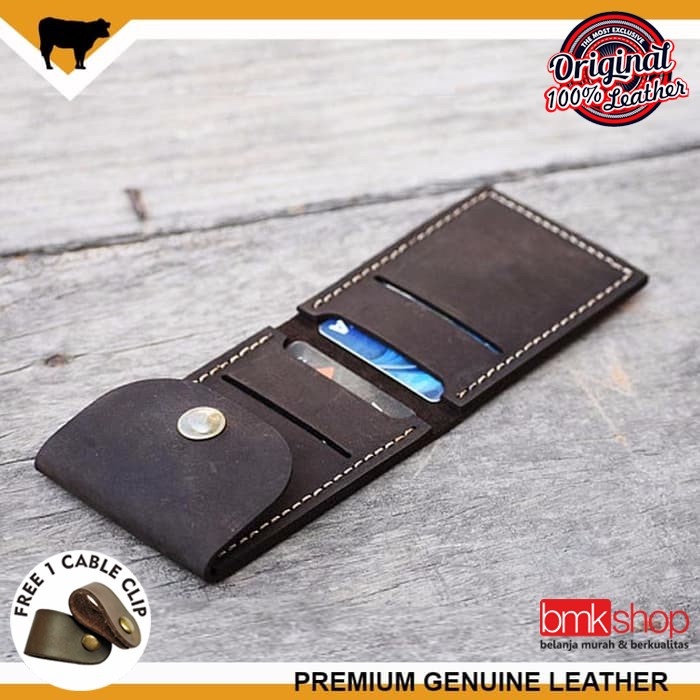 

[COD] Dompet Kartu Kulit Sapi 100 Asli Genuine Leather Card Holder Terbaru