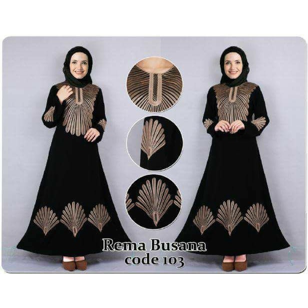 [Original] Gamis Abaya Hitam Arab Terbaru