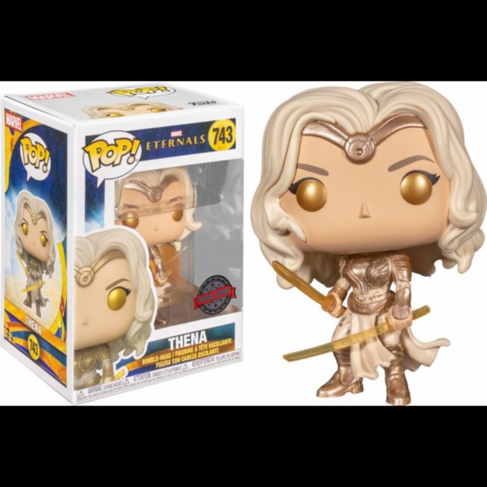 [Original] Funko Pop Original Exclusive Marvel - Eternals Thena With Two Swords Bisa Sameday