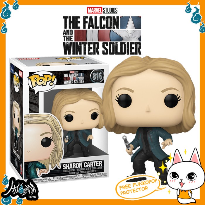 ✅Baru Funko Pop Falcon And The Winter Soldier - Sharon Carter #816 Figure Terbaru