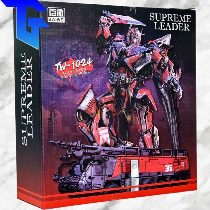 ✅Baru Baiwei Supreme Leader Tw-1024 Transformers Sentinel Ko Bmb Ss-61 Metal Limited
