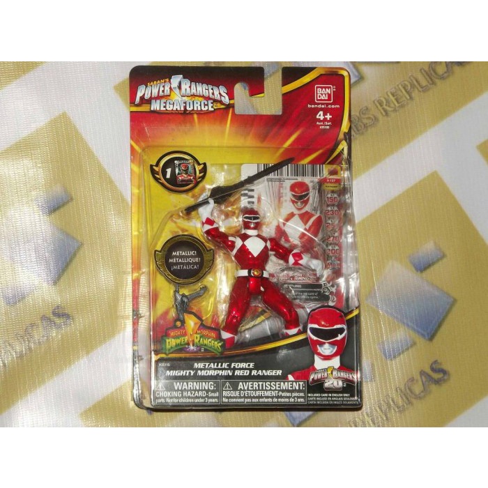 ✅Baru Red Ranger Mmpr Metallic Red Pr Megaforce Bandai Terbatas