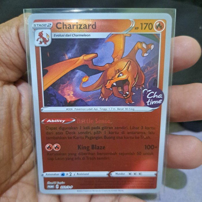 ✅New Tcg Pokemon Indonesia Chatime Charizard Bisa Sameday