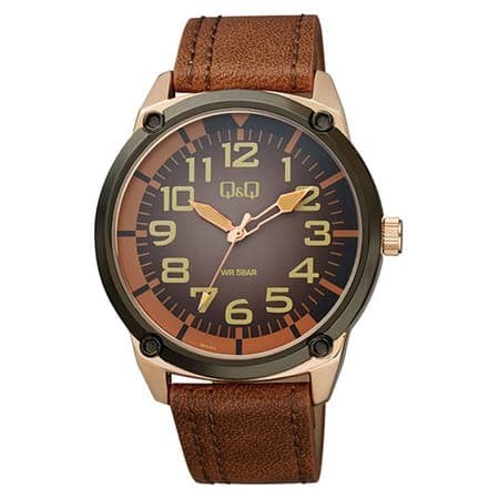 ✅Ori Jam Tangan Pria Original Qnq Qq QQ Qb10J515Y Kulit Leather Diskon