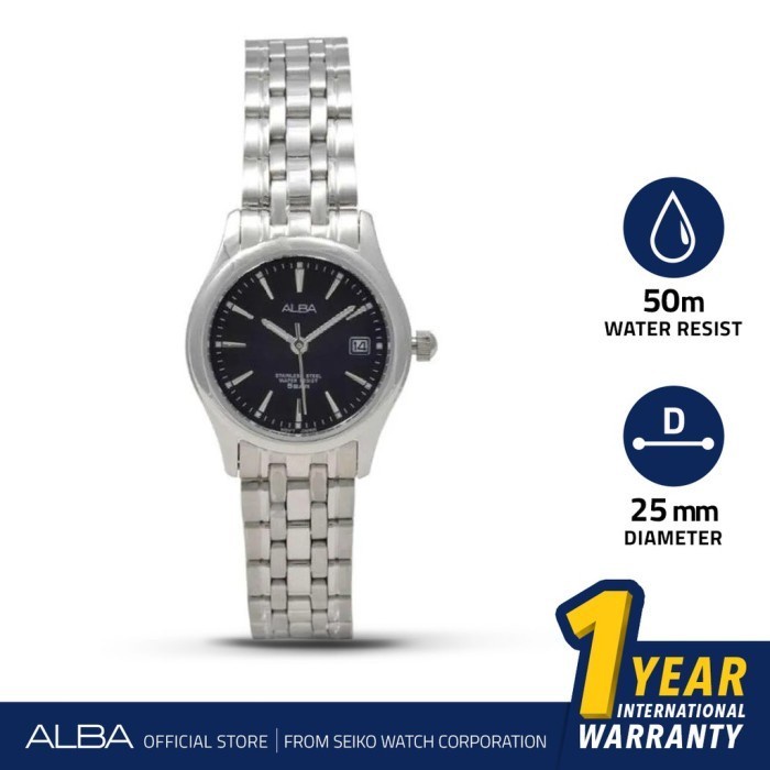 ✅Ori Jam Tangan Alba Original Wanita Axt859X1 Rantai Stainless Steel Terbaru