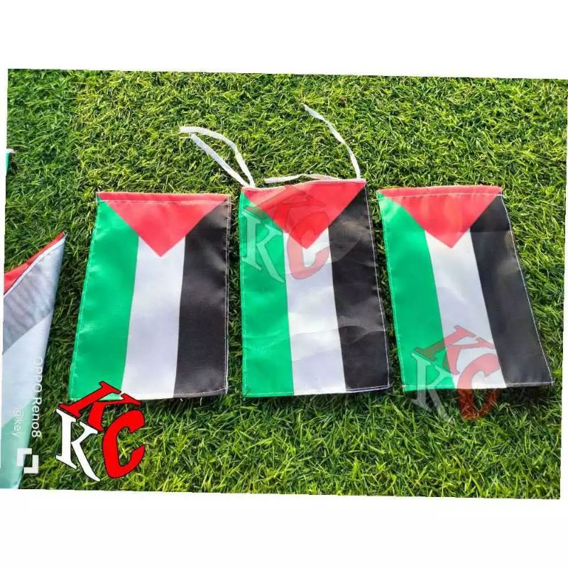 Bendera palestina kecil /Bendera motor palestina /bendera kecil /bendera tali