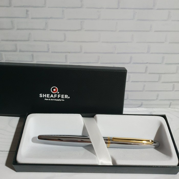 

✨Sale Pulpen Sheaffer Vfm Ss Gt Rollerball Original Limited