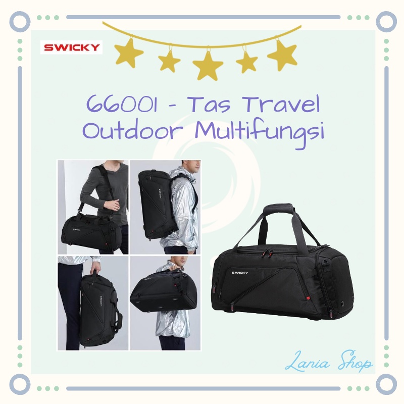 SWICKY 66001 - Tas Travel Outdoor Multifungsi - Backpack Duffle Bag