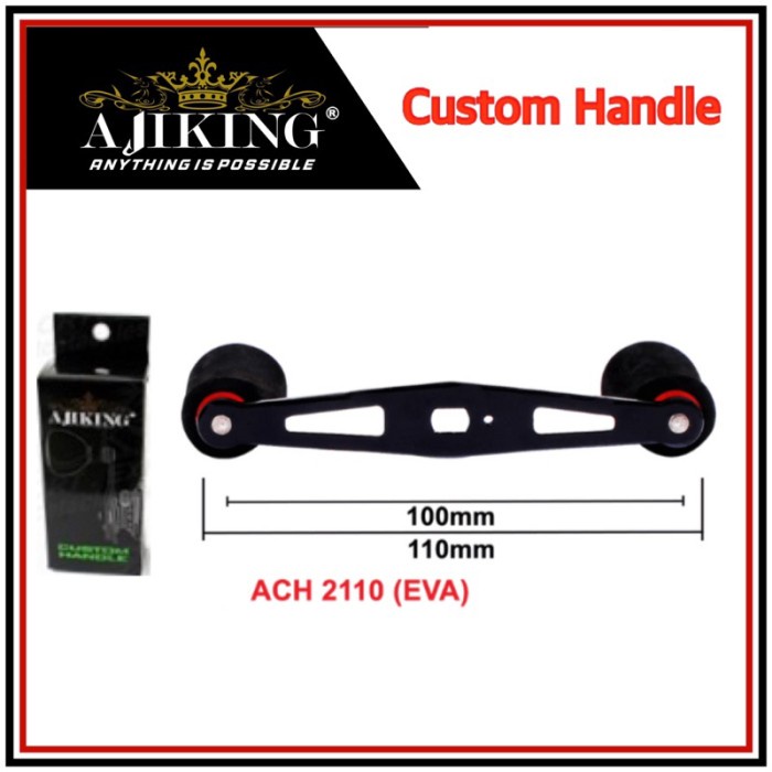 [New Ori] Ajiking Custom Handle Alloy Baitcasting Reel Eva 110Mm Universal Terbatas
