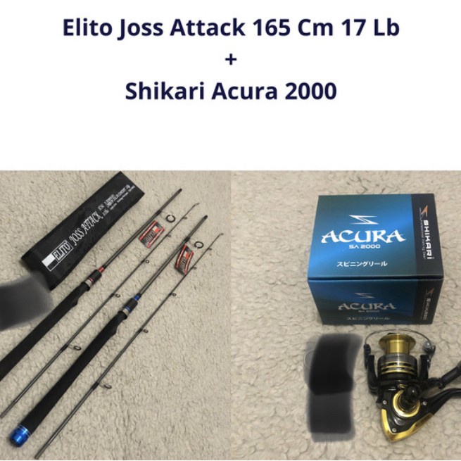 [New Ori] Set Paket Alat Pancing Galatama Mas Joran Elito Joss Attack 165 17 Lb Terbatas