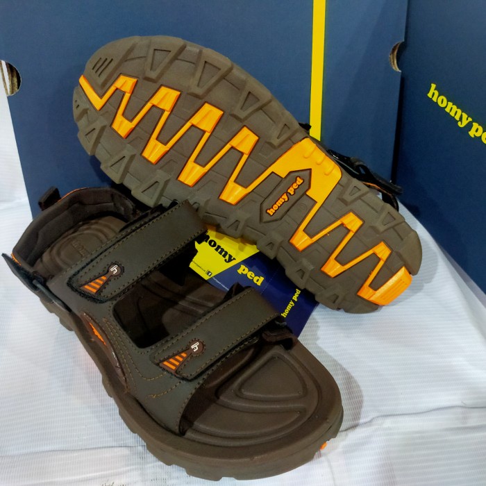 [New Ori] Sandal Gunung Pria Terbaru Homyped Art Merapi Coklat Original Diskon
