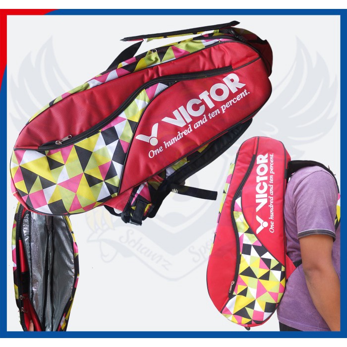 [New Ori] Tas Badminton Victor Lining 2R Thermo Bag Ransel Dan Selempang Diskon