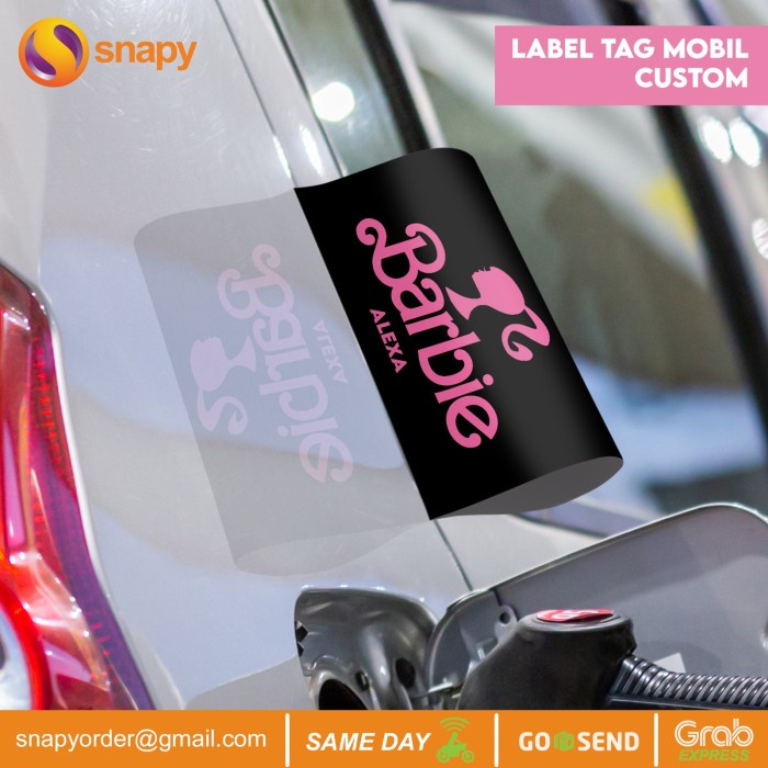Promo Tag Label Mobil Barbie Lego Hotwheels Blackpink Marvel Tamiya Terbaru