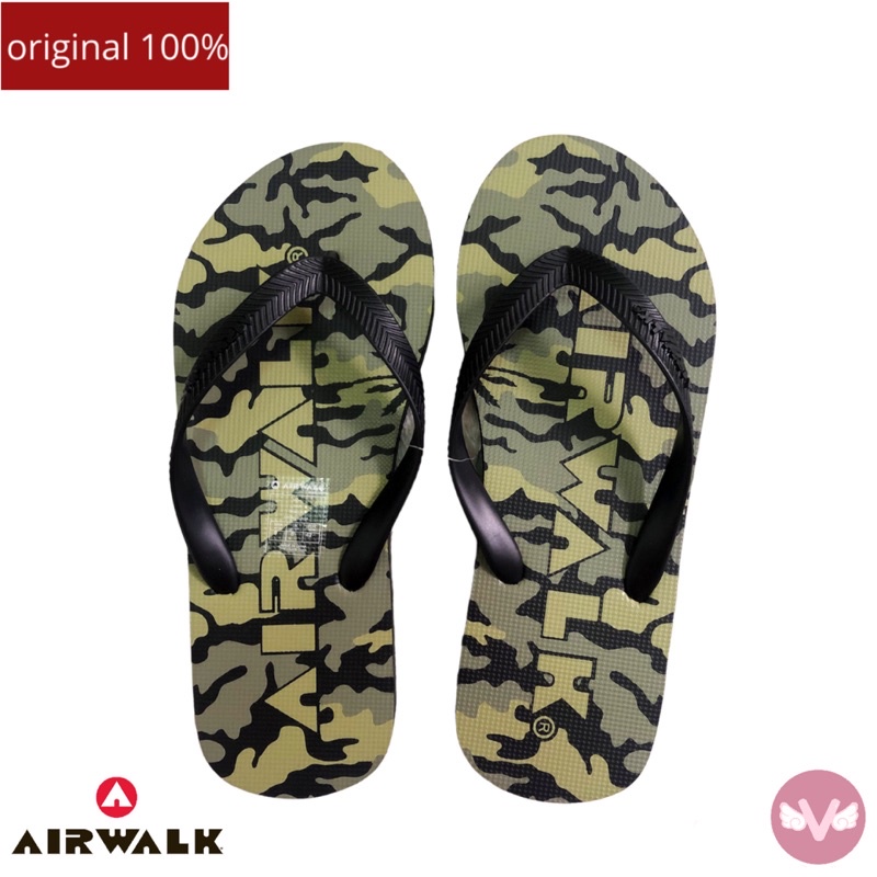 PROMO AIRWALK Sendal Jepit Pria Airwalk Original 100% Sendal jepit Airwalk Pria Green Hijau