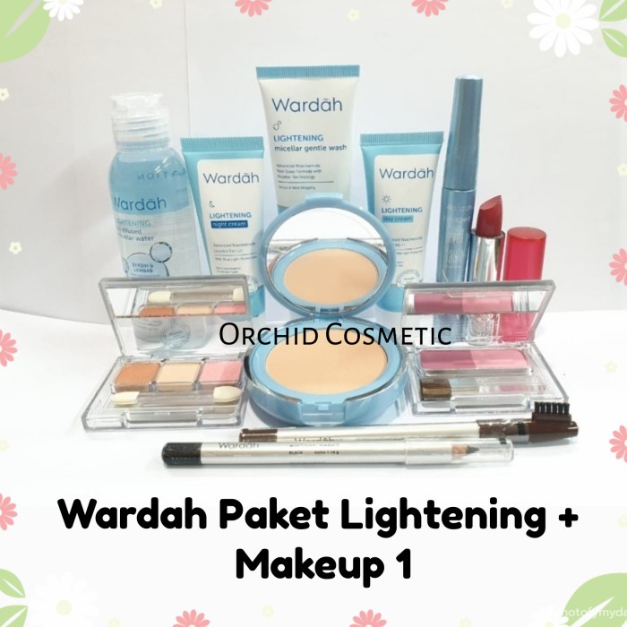 [Original] Wardah Paket Lightening Makeup 1 / Paket Seserahan Wardah Terbaru