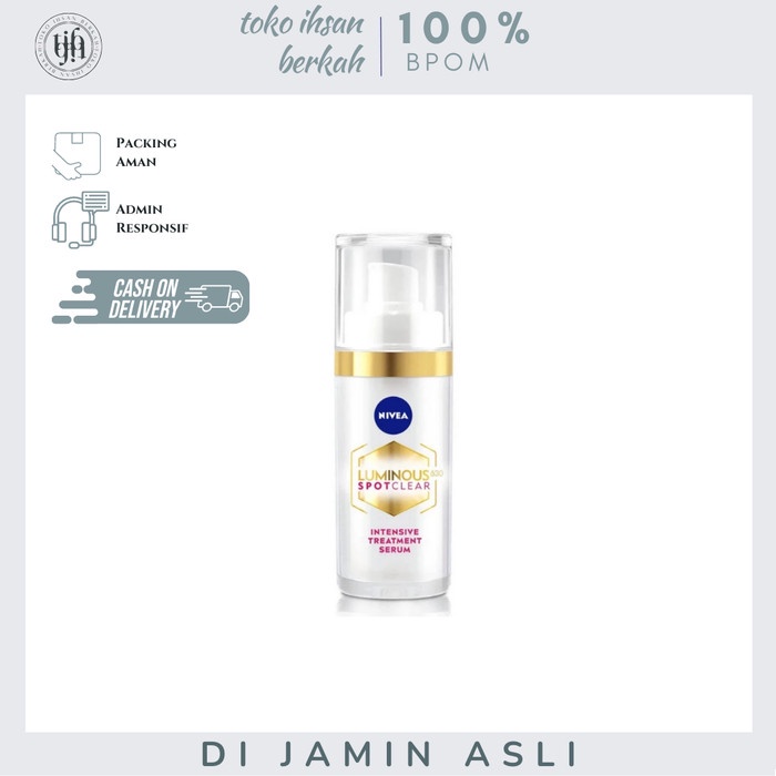 [Original] Nivea Luminous Antidark Spot Intensive Treatment Serum 30Ml Bisa Gojek