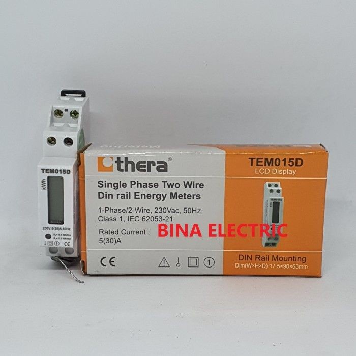 ✅COD Kwh Meter Digital Thera Tem015D 1 Phase / Kwh Meter Thera Tem015D Terbaru