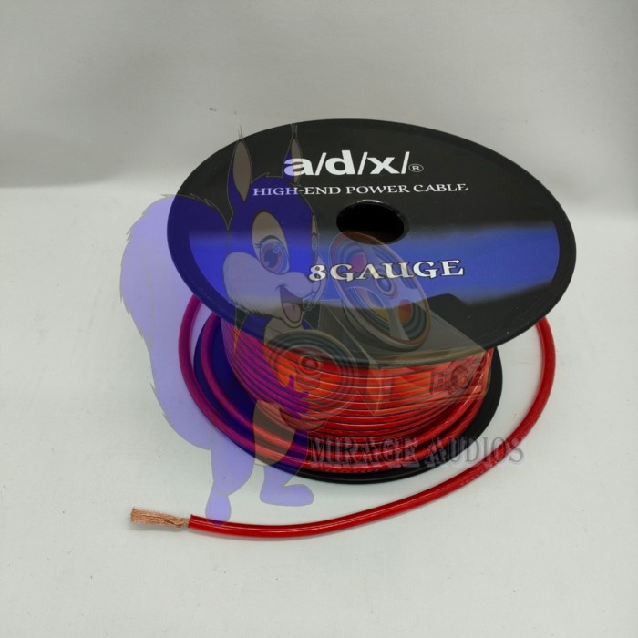 NEW KABEL POWER - KABEL STRUM - KABEL AKI 8AWG - 8 AWG ADX 40 YARD ORIGINAL TERBARU