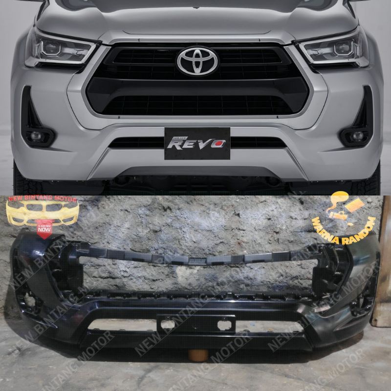 Bumper depan toyota hilux revo rocco facelift 2019 2022 original
