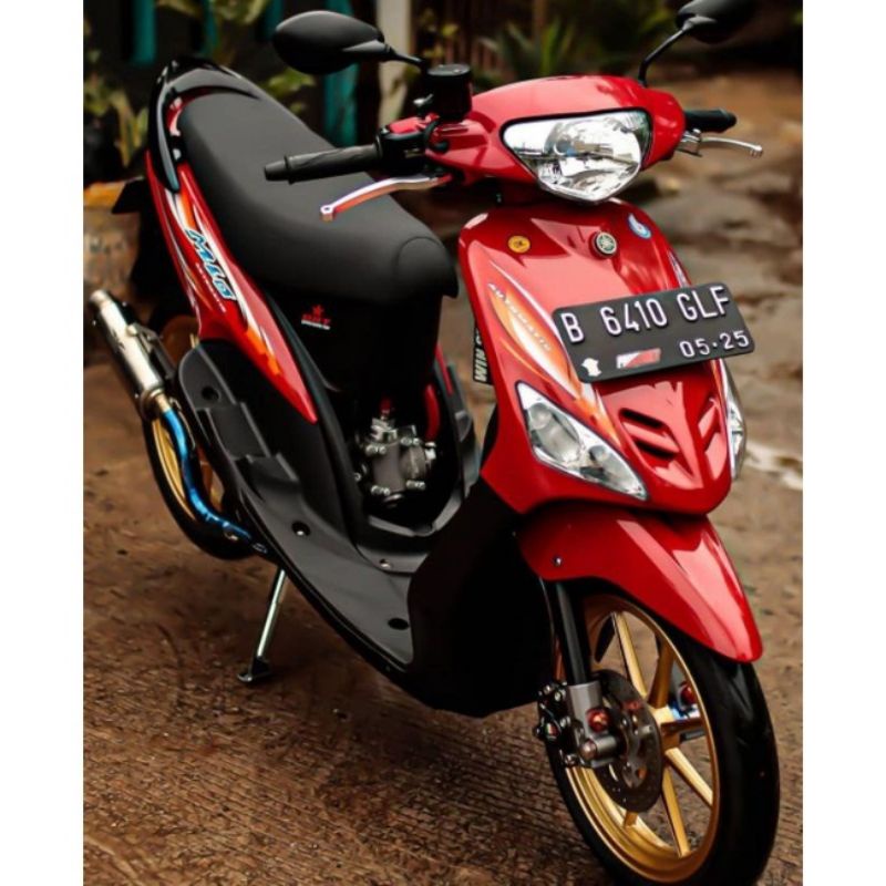 Striping Lis sticker standar ORI yamaha mio sporty 2007 merah stiker mio merah 2007 striping mio 200