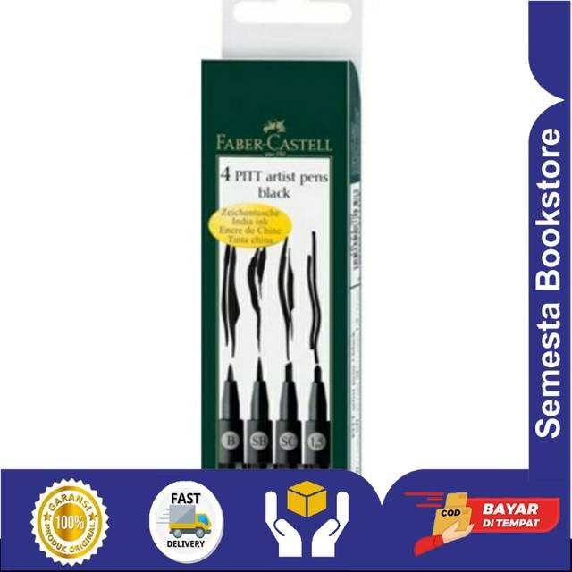 

Gaya Pitt Artist Pen 4 Nib Black