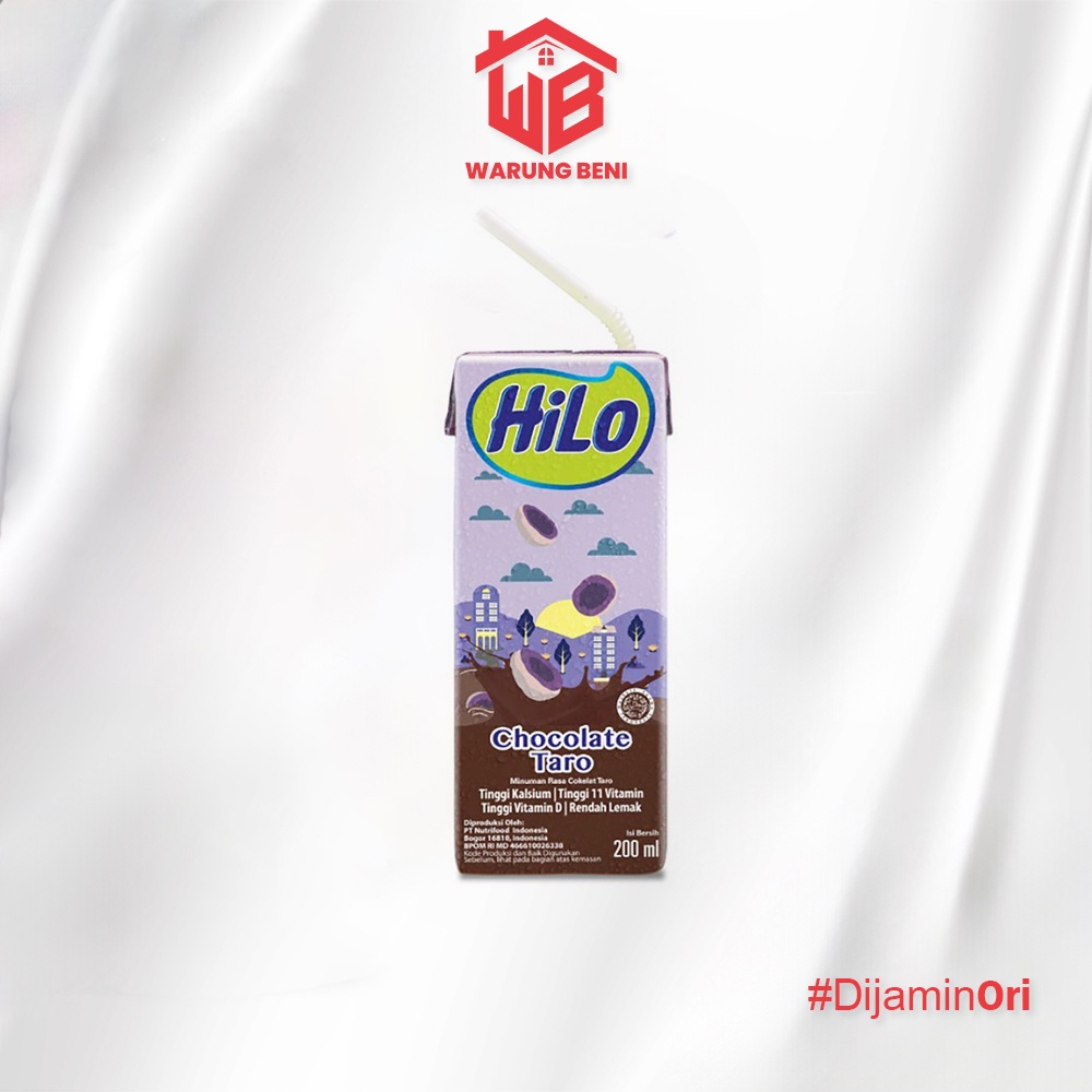 

HiLo Susu Tinggi Kalsium Chocolate Taro 200 ml