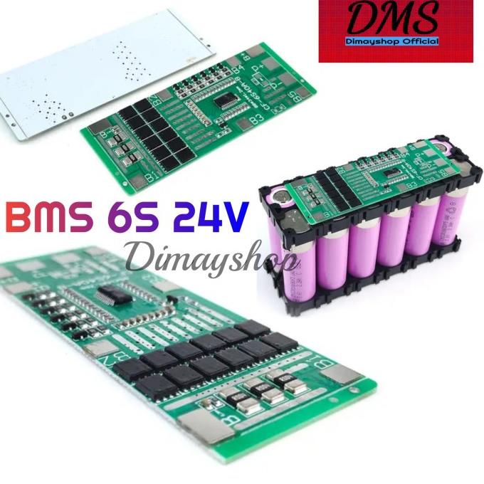 Modul BMS 6S 24V 40A Baterai Lithium 18650