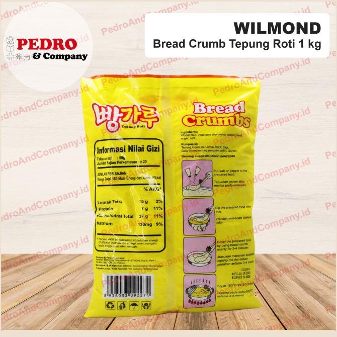 

Wilmond tepung roti bread crumb 1 kg - tepung goreng crispy jepang Ready Stok zp 1101