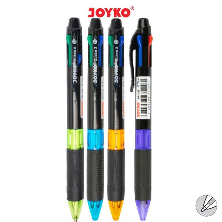 

PROMO Pulpen Joyko BP - 288 Quaco 3 4 warna / (1pak/12pcs) ORIGINAL