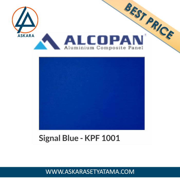 ✅Ori Acp Alcopan 4 Mm Pvdf Signal Blue Limited