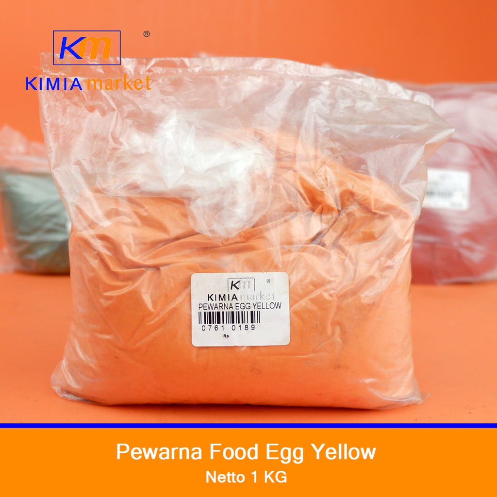 

Pewarna Makanan Warna Egg Yellow 1Kg / Food Color / Powder Food Grade / Pewarna Kue / Pewarna Numan