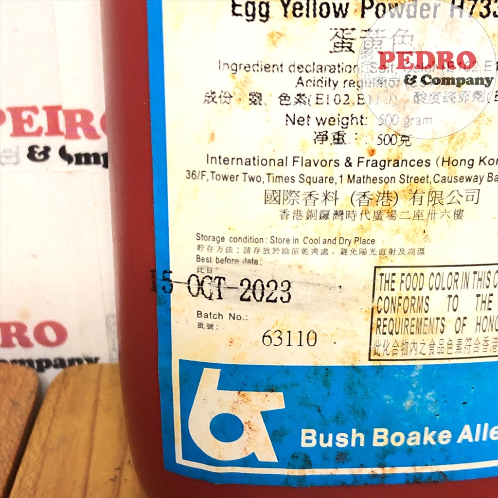 

Bush Boake Allen - Pewarna Makanan Egg Yellow Powder - H7339 (500 Gr) - Food Colng