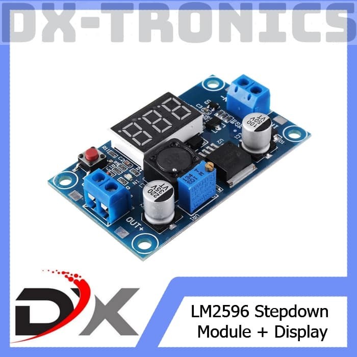 LM2596 Module DC - DC step down with 7-Segment Display