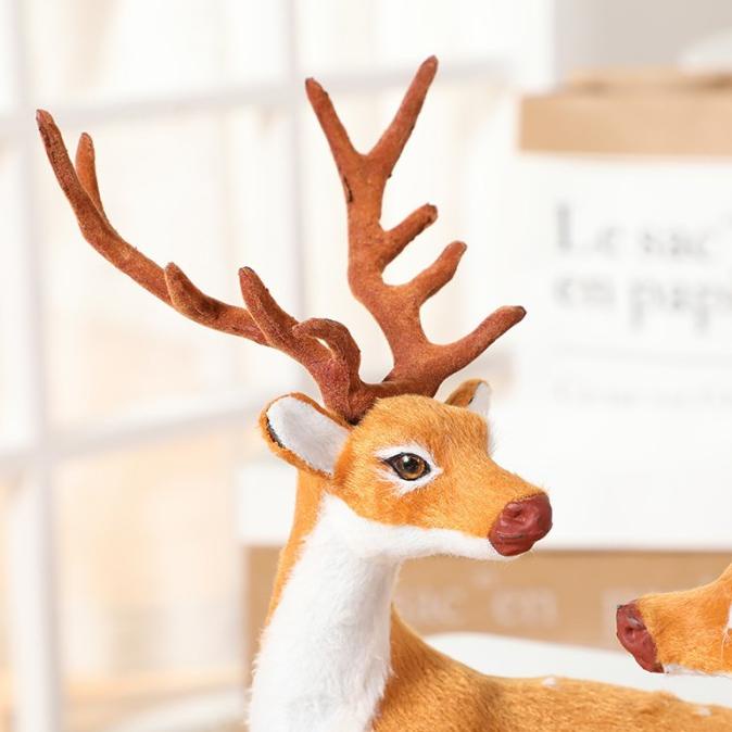 

Rusa Tanduk Pajangan Raindeer Patung Rudolf Rusa Kutub Natal Murah Terbaik