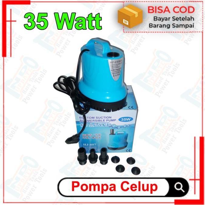 Pompa Celup Listrik Tambak Kolam 35 Watt Hisap Submersible Air Kotor