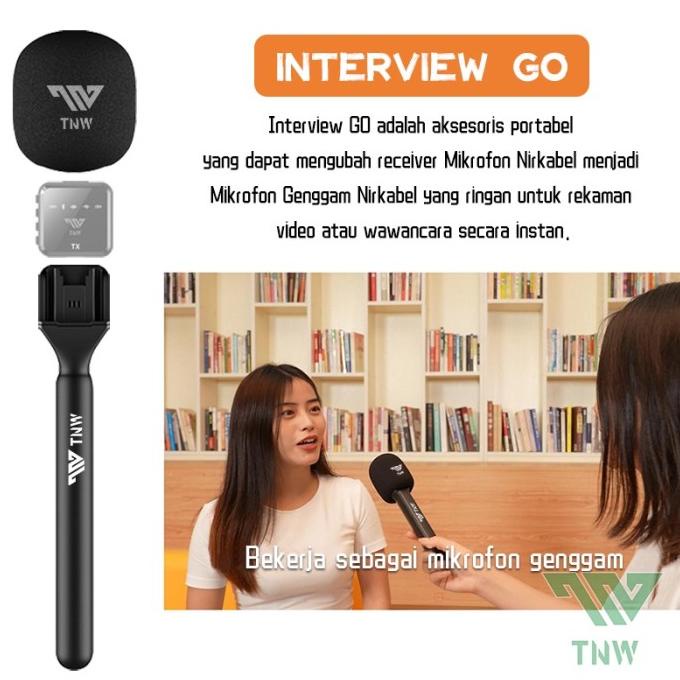 TNW InterviewGO Handheld Adapter untuk TNW Mikrofon Nirkabel N8,N9,N11