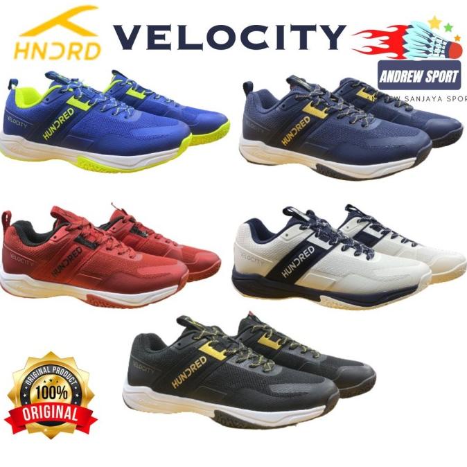 Sepatu Hundred Badminton Bulutangkis Hundred Velocity Original Berryandano