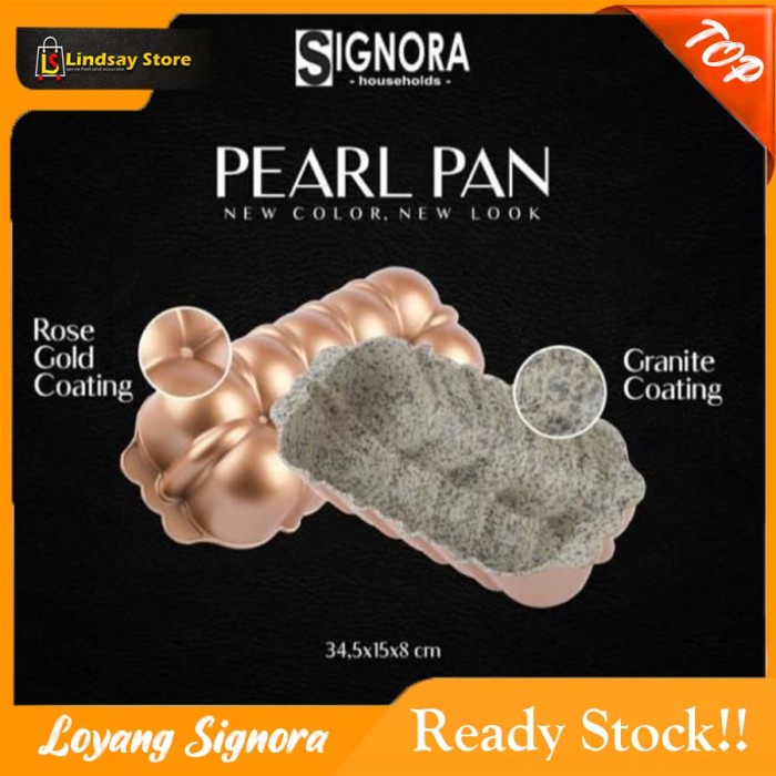 

✅Termurah Signora Loyang Kue Pearl Pan Premium Berwarna Rose Gold Diskon