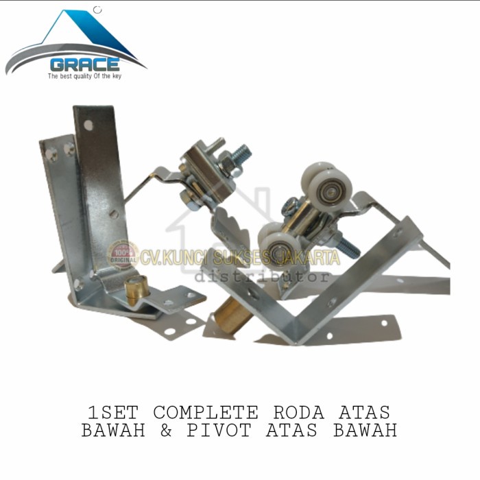 ✅Sale 1Set Roda Pintu Lipat Atas Bawah  Pivot 1Set 200Kg Spek Dekson Diskon