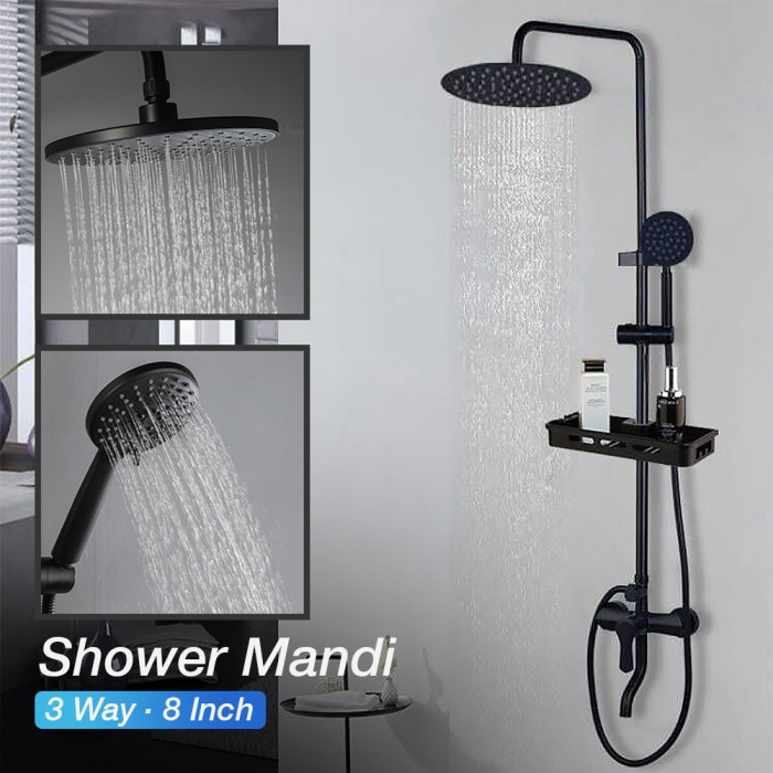 [Ori] Set Shower Mandi Faucet Modern 3 Way Berkualitas