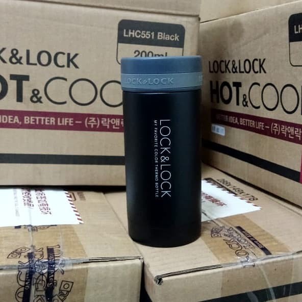 ✅Termurah Tumbler Stainless Lock N Lock 300Ml Free Grafir Khusus Hitam  Merah Bisa Gojek
