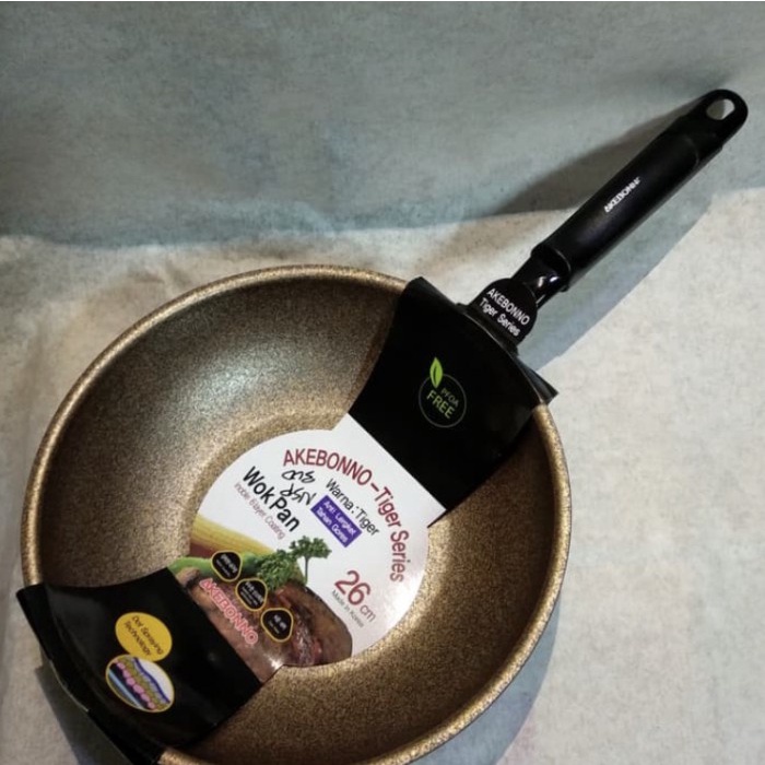 ✨Baru Wok Teflon Tiger Akebono Korea Panci Marble 24Cm Berkualitas