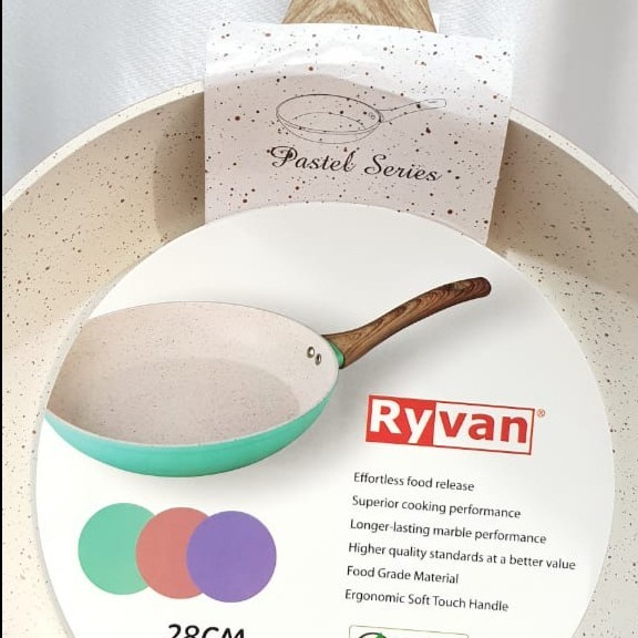 ✨Baru Wajan Penggorengan Marble Viera Ryvan Fry Pan 28 Cm Tms 99-008 Induksi Berkualitas