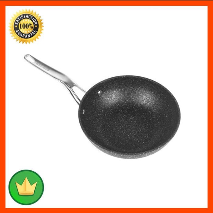 ✨Baru Strafrit Wajan Anti Gores Starfrit Pan Wok Induction 18Cm The Rock Terbaru