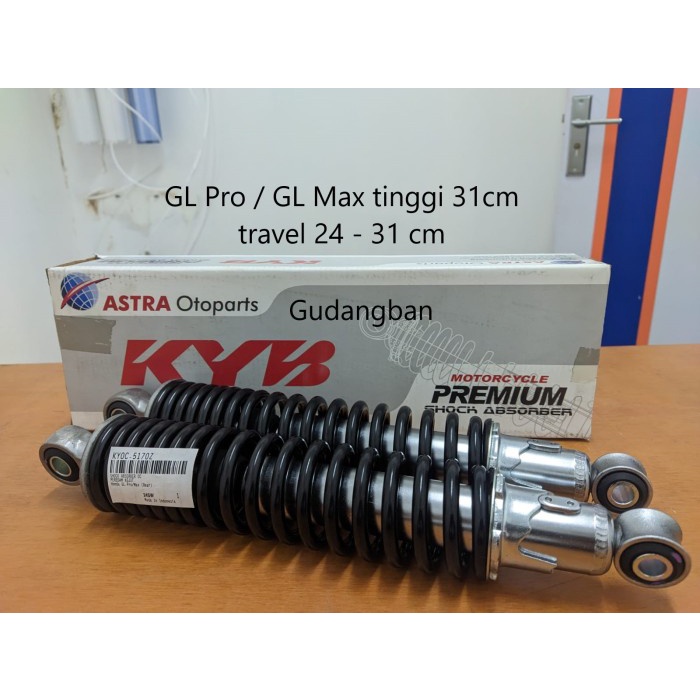 ✨New Kyoc-5170 Z Shockbreaker Kayaba Rear Motor Honda Gl Pro / Max Kyb Ori Diskon