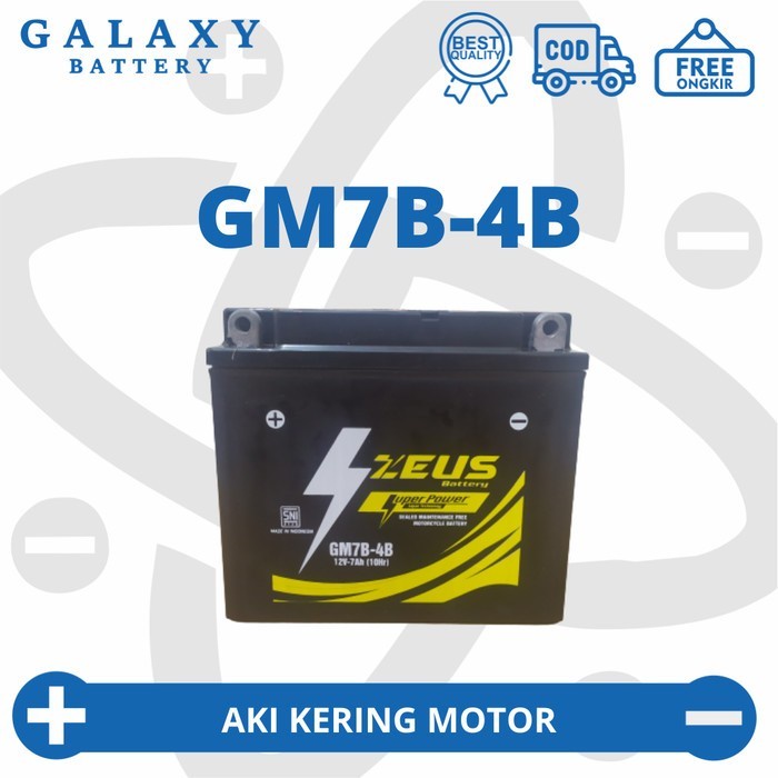 ✨New Aki Motor Tiger  Hercules  Jaguar Tossa Gm7B-4B Bs Zeus Accu Kering Terbaru