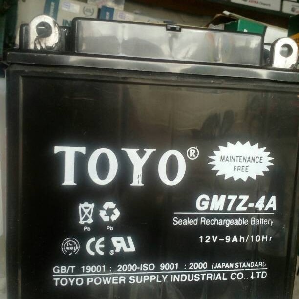✨New Aki / Accu Motor Toyo Gm7Z-4A Mf Bisa Gojek