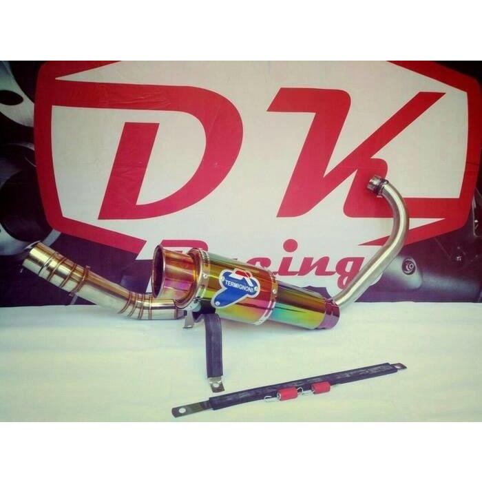✨New Ori Exhaust Knalpot Racing Suzuki Satria Fu 150 Termignoni Rainbow Limited